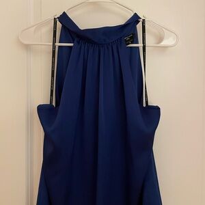 Guess Marciano Blue Halter Sleeveless Top